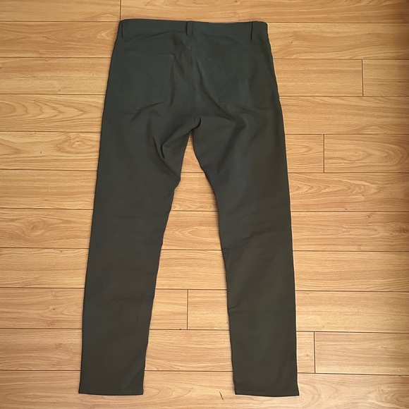 Theory Men's Slim Fit Pants in Olive Green - Picture 3 of 3